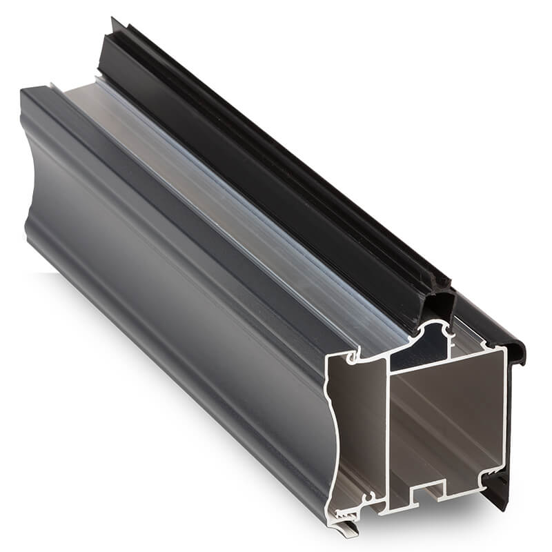 6m Anthracite Grey Eaves Beam To Suit Self Support Glazing Bars  image