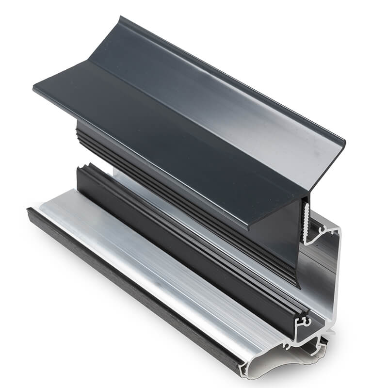 6m Black Ash Wall Plate To Suit Self Support Glazing Bars  image