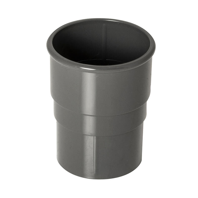 68mm Round Anthracite Grey Pipe Socket  image
