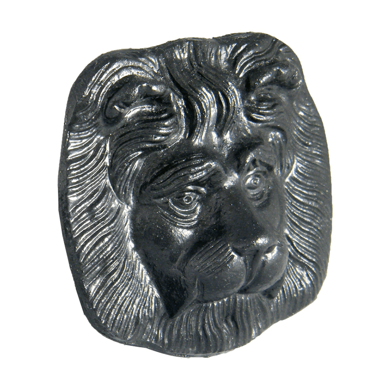 55mm Small Cast Iron Effect Lion's Head Motifs for Hoppers image