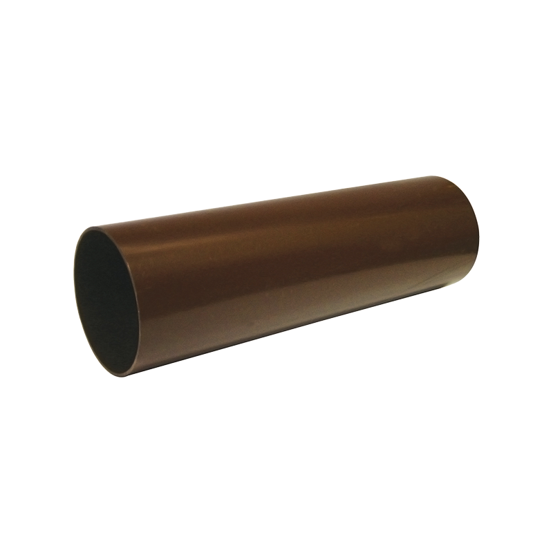 68mm Round Brown Downpipe 4m image