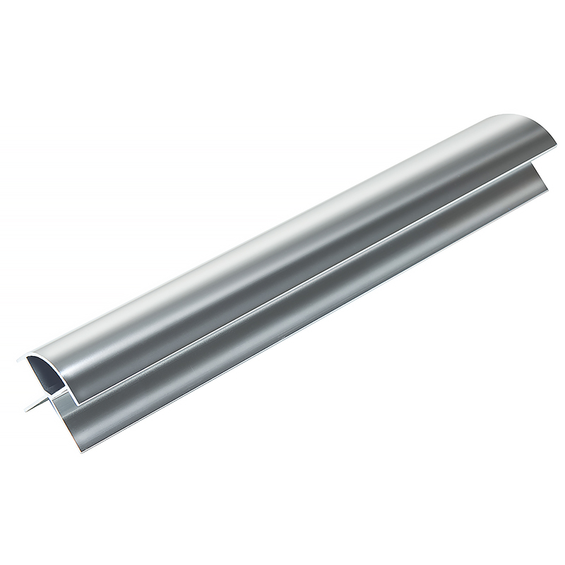 Aluminium Chrome 10mm Zest Shower Panel External Corner image
