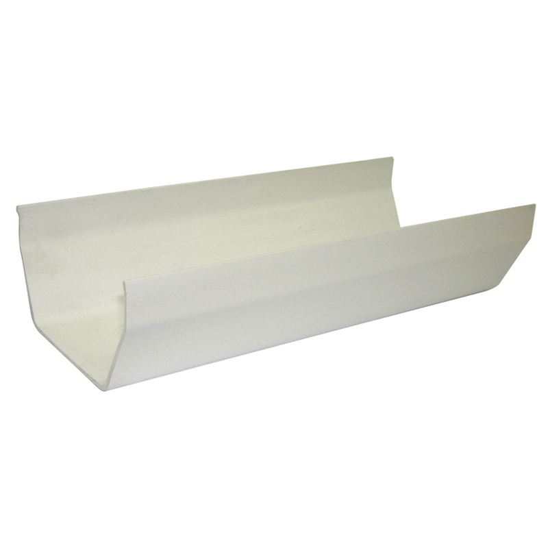 114mm FloPlast White Square Gutter 4m image