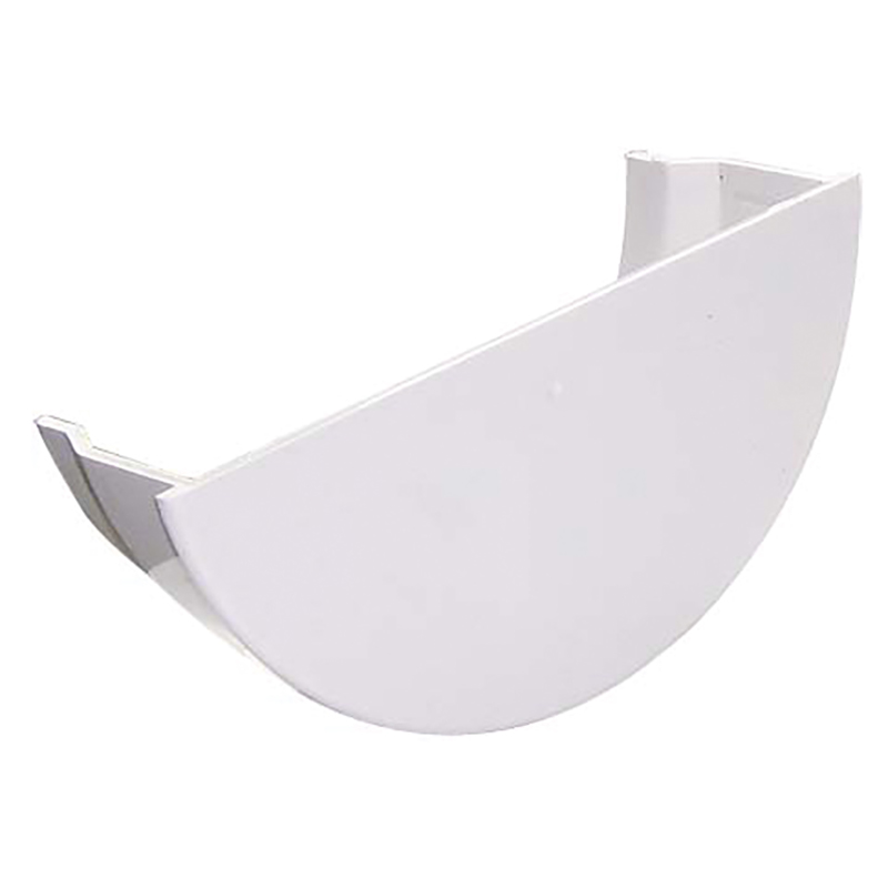 112mm Half Round White Internal Stopend  image