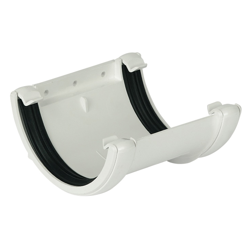 112mm Half Round White Union Bracket  image