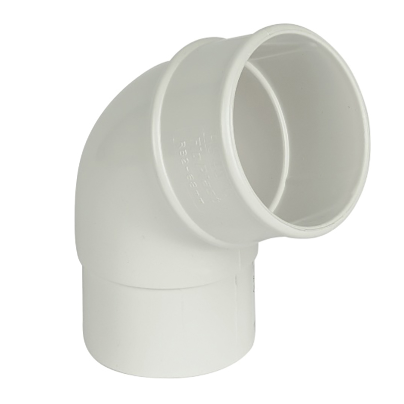 68mm Round White 112.5° Offset Downpipe Bend  image