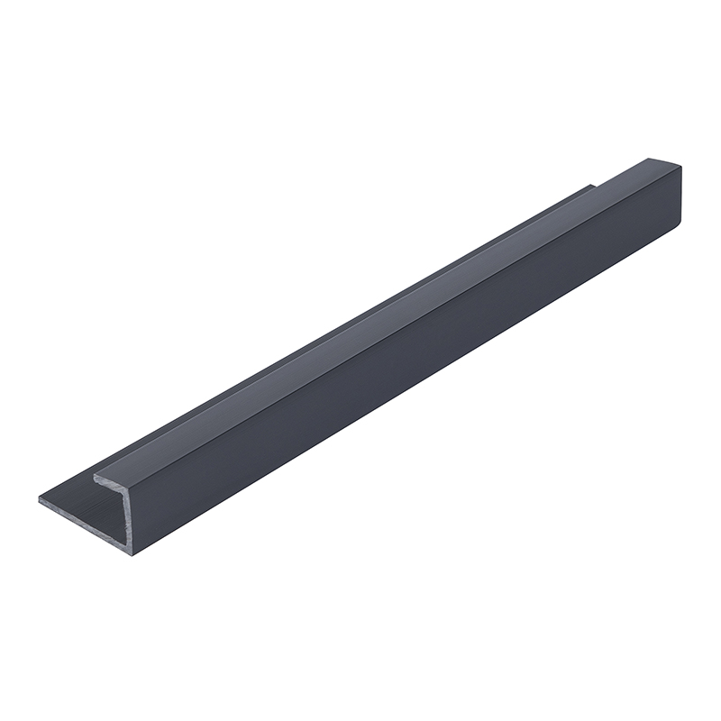 Black 10mm Zest Shower Panel End Cap 2.4m image