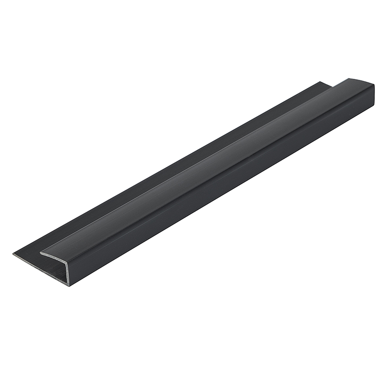 Black 5mm Zest Wall Panel End Cap 2.6m image