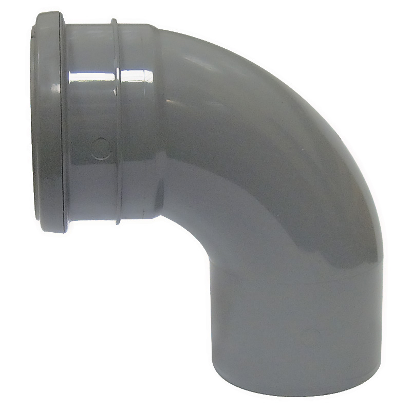 FloPlast 92.5° Bend Single Socket Grey 110mm  image