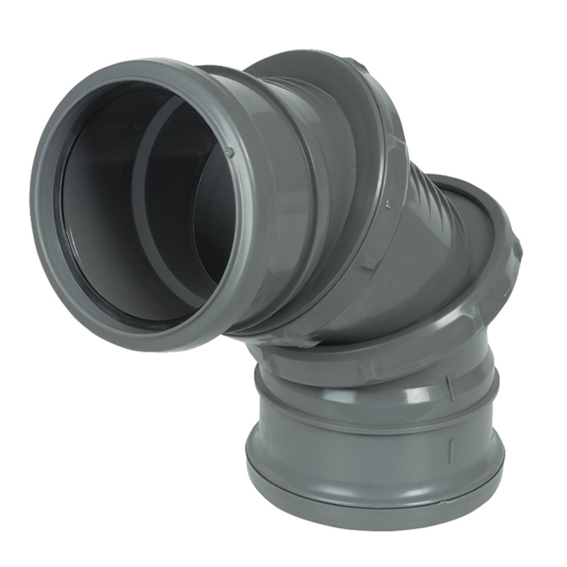 FloPlast Adjustable Bend 0-90 Grey Soil image