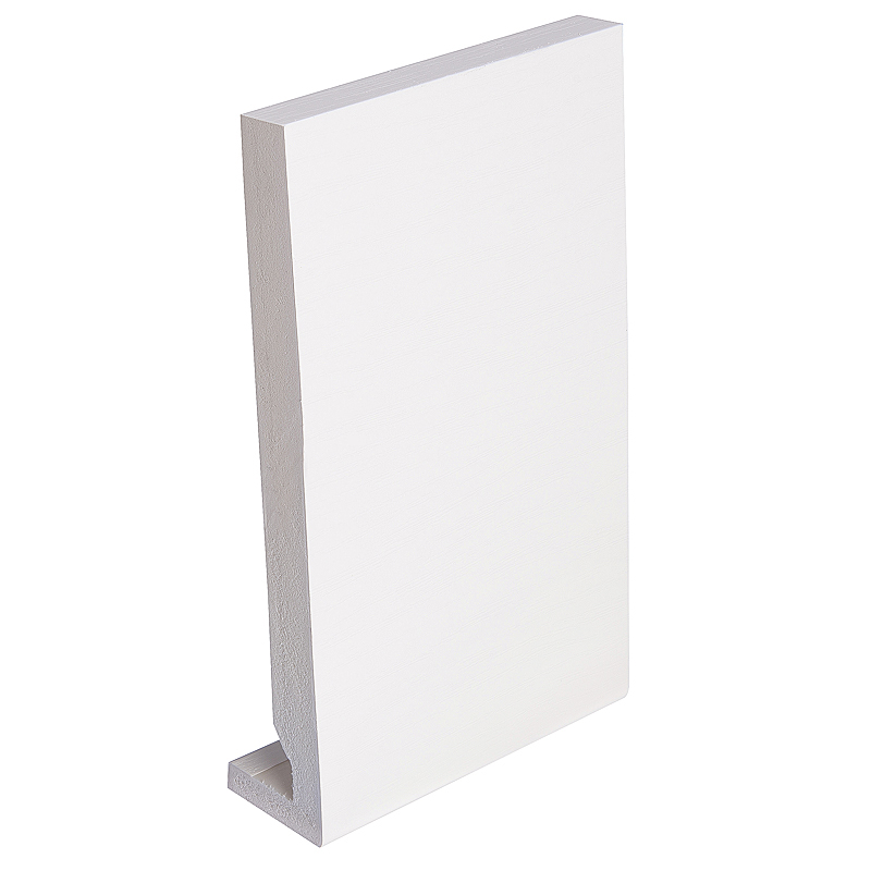 225mm x 16mm White Woodgrain Replacement Fascia Board 5m image