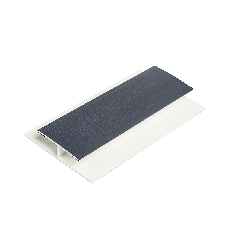 Anthracite Grey Woodgrain Soffit Joint Trim 5m image
