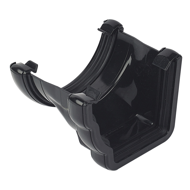 FloPlast Ogee Adaptor to Black Half Round Left Hand  image