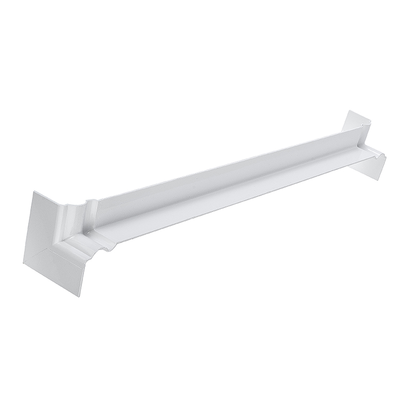 500mm Plain White Double Ended Internal Ogee Fascia Corner image