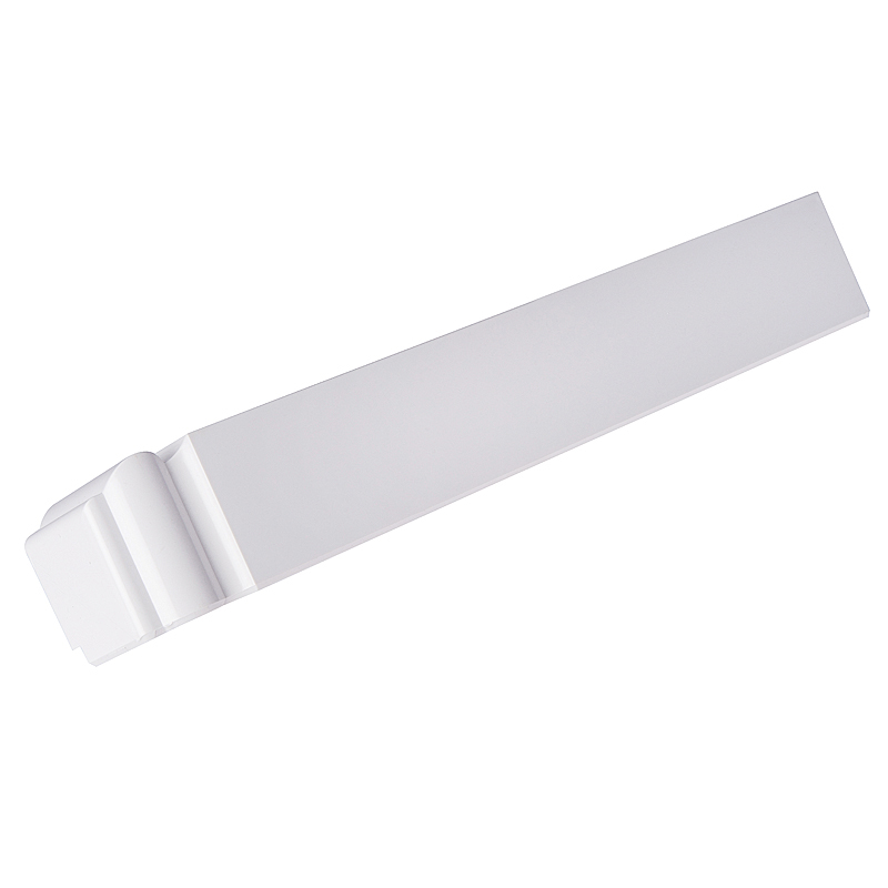 300mm x 35mm Plain White Ogee Fascia Corner image
