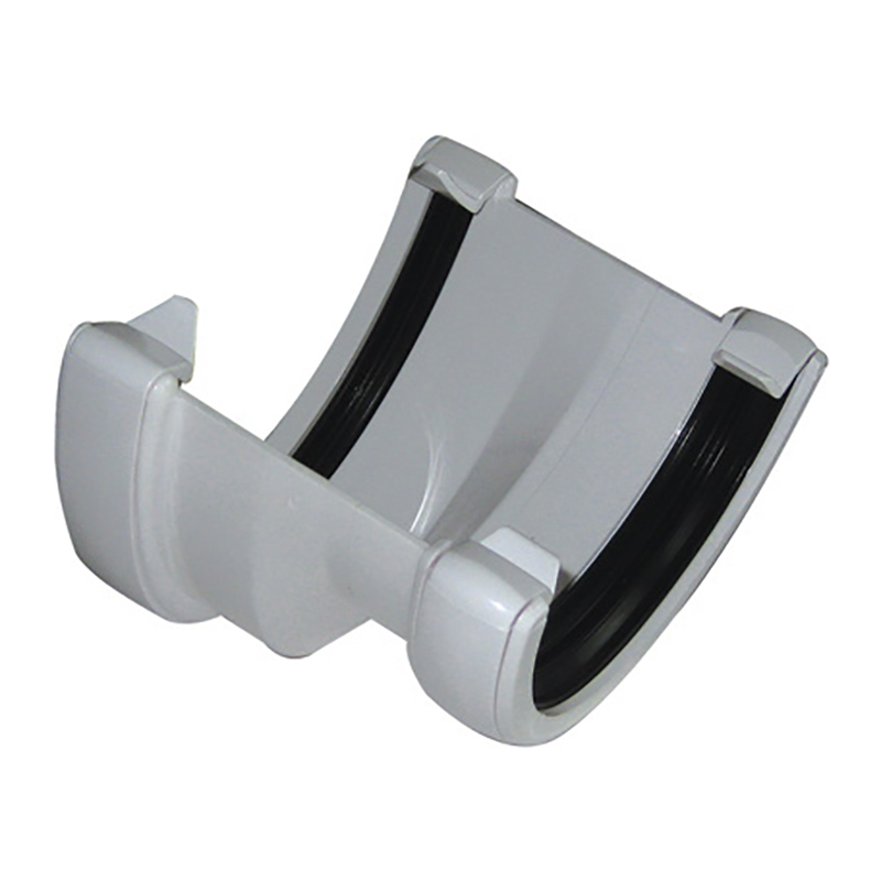FloPlast Hi-Cap to Half Round Gutter Adapter White  image