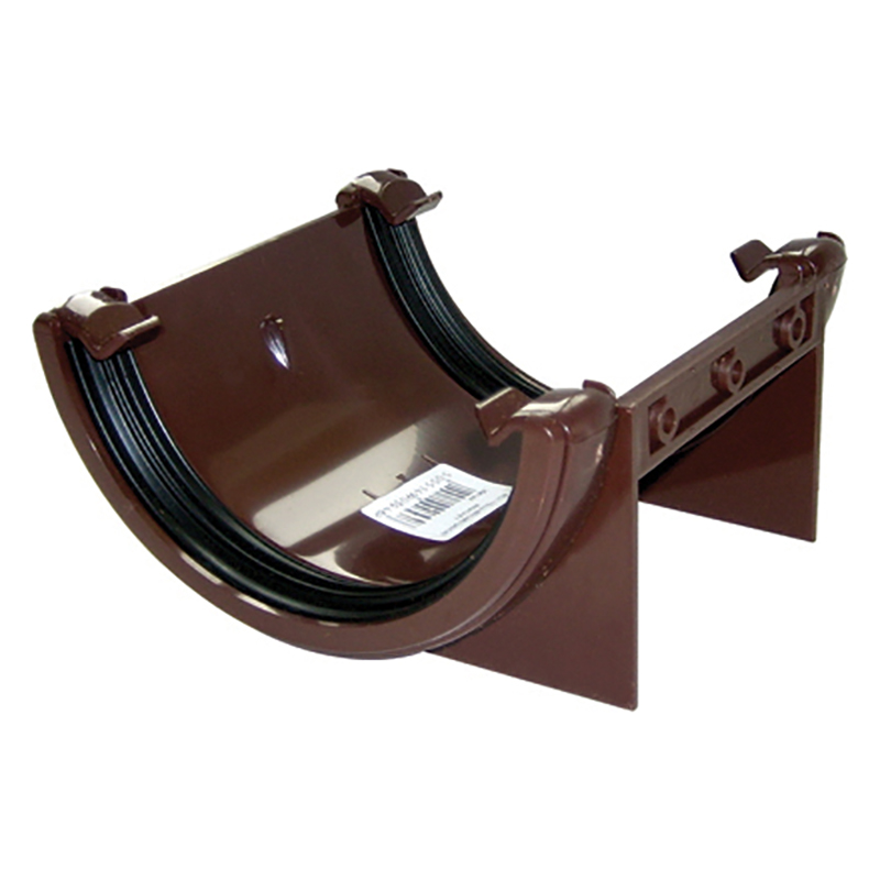 112mm FloPlast Half Round Brown Union Bracket image