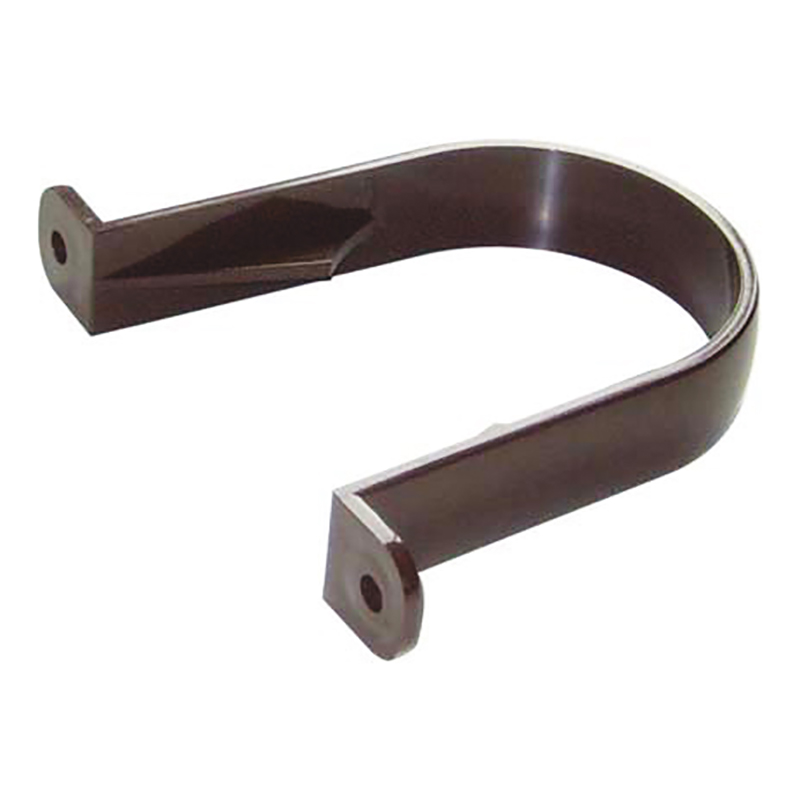 68mm FloPlast Brown Round Downpipe Clip image