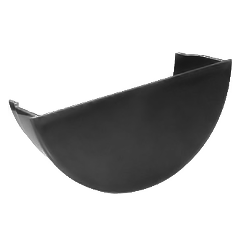 112mm FloPlast Half Round Grey Internal Stopend image