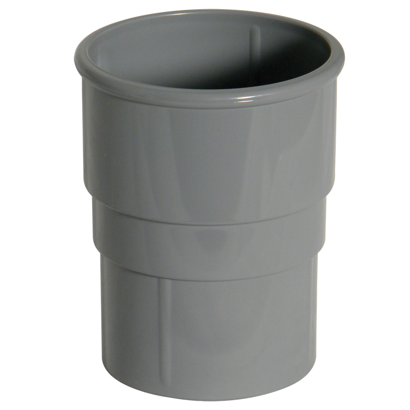 68mm FloPlast Grey Round Downpipe Socket image