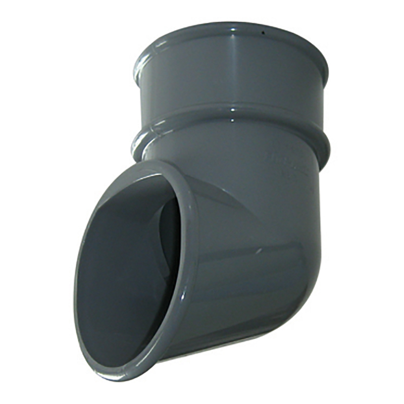 68mm FloPlast Grey Round Downpipe Shoe image