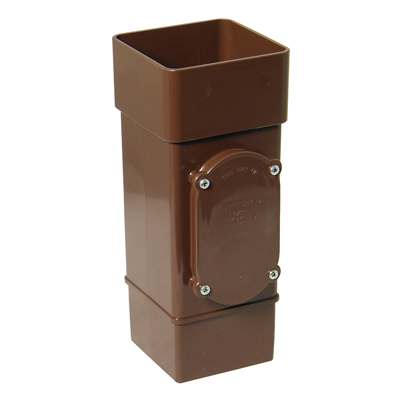 65mm Brown Square Access Pipe  image