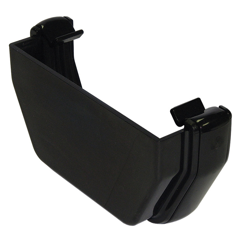 114mm FloPlast Square Black External Stopend image
