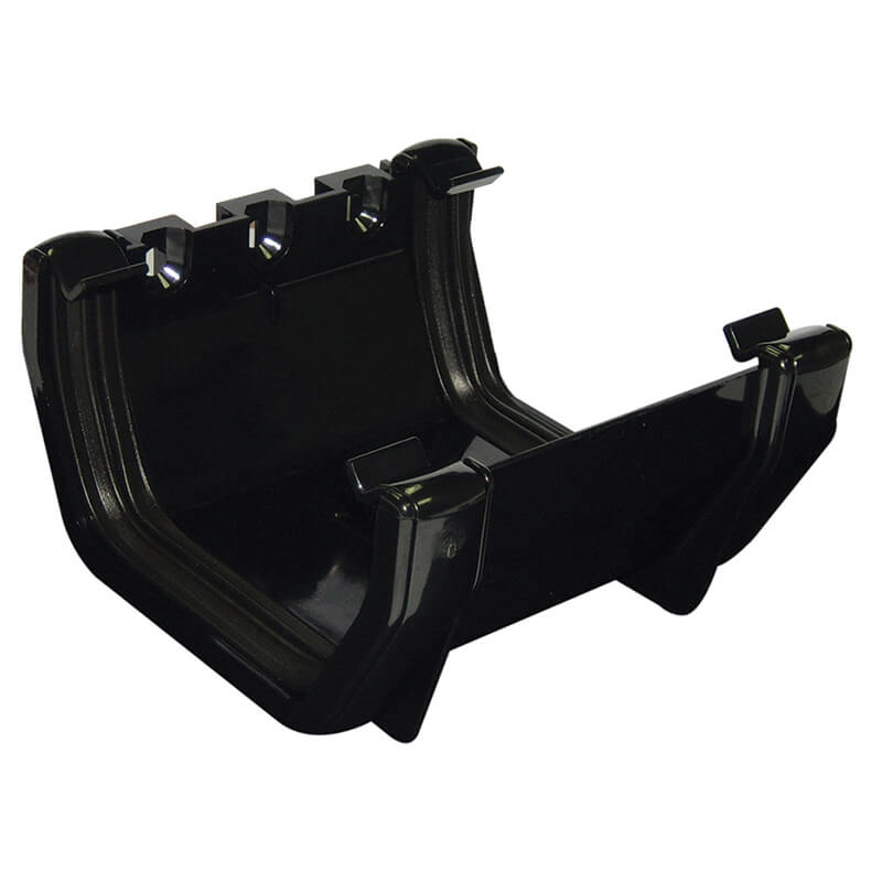114mm FloPlast Square Black Union Bracket image