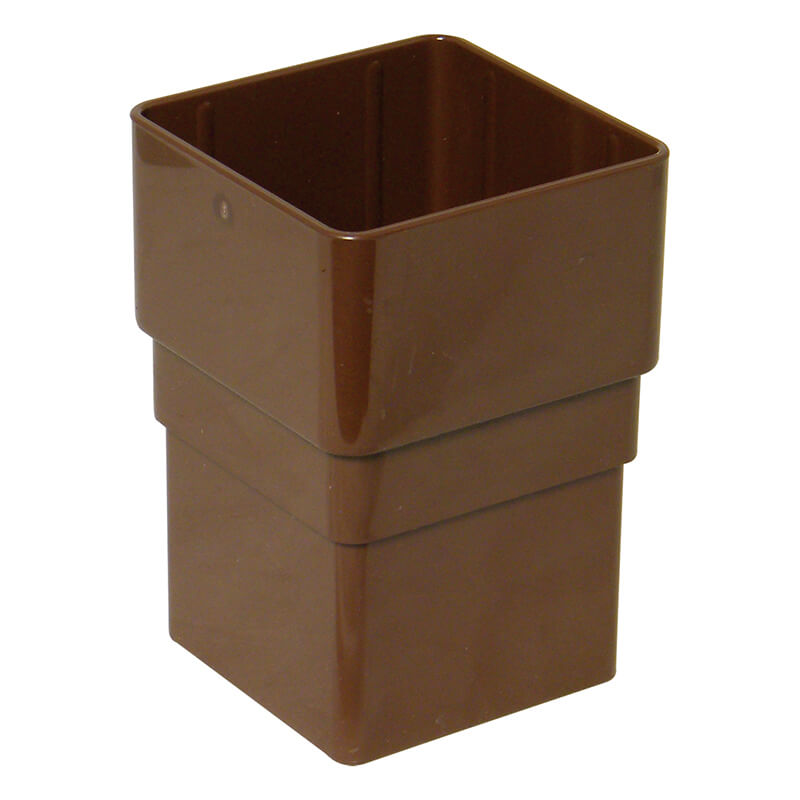 65mm Square Brown Pipe Socket  image