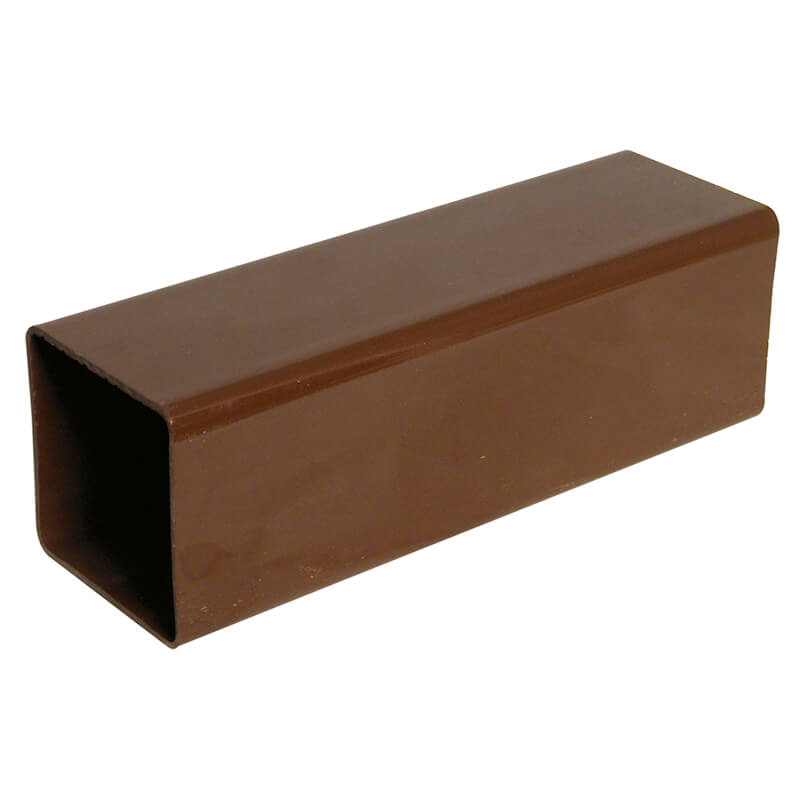 65mm Brown Square Downpipe 5.5m image
