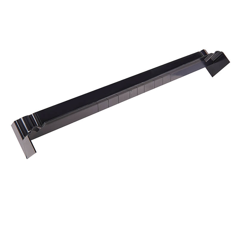 500mm Smooth Black Double Ended Internal Ogee Fascia Corner  image