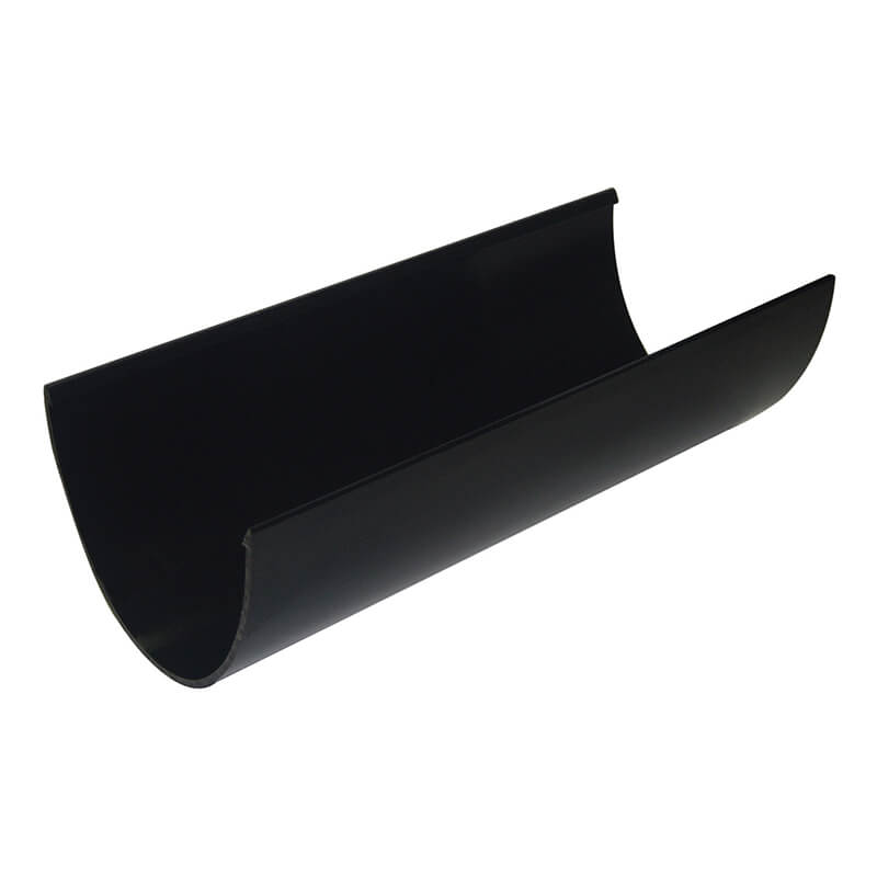 FloPlast 115mm Deepflow Hi-Cap Black Gutter 4m image