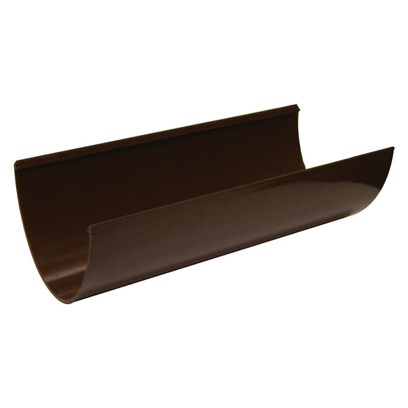 FloPlast 115mm Deepflow Hi-Cap Brown Gutter 4m image