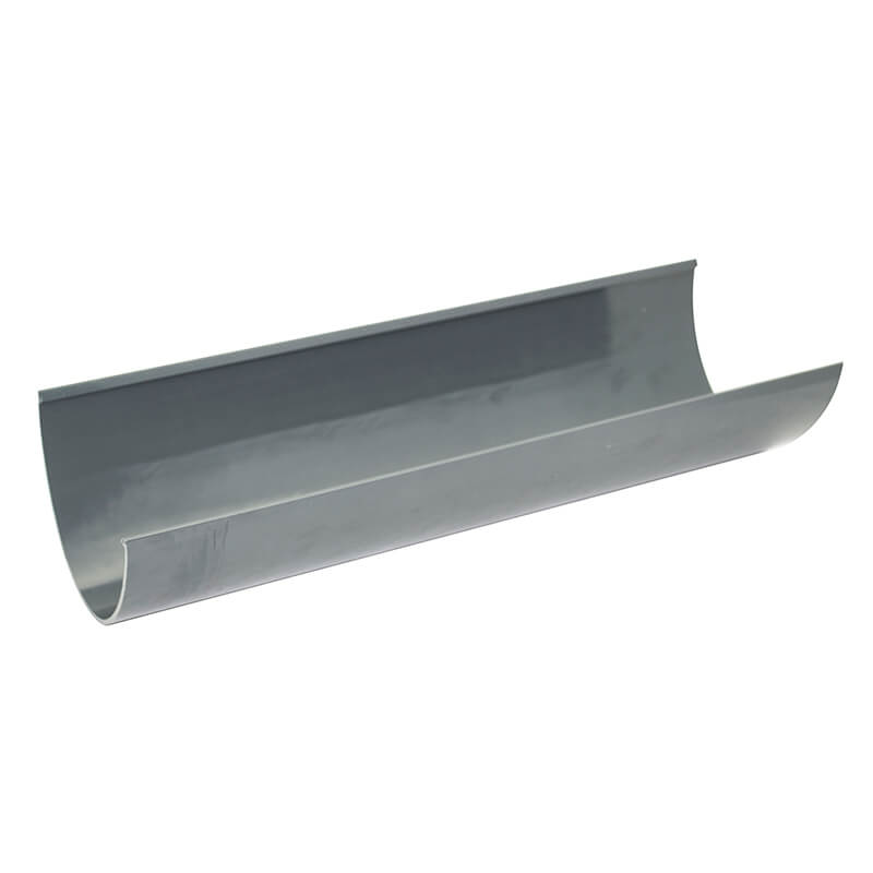 FloPlast 115mm Deepflow Hi-Cap Grey Gutter 4m image