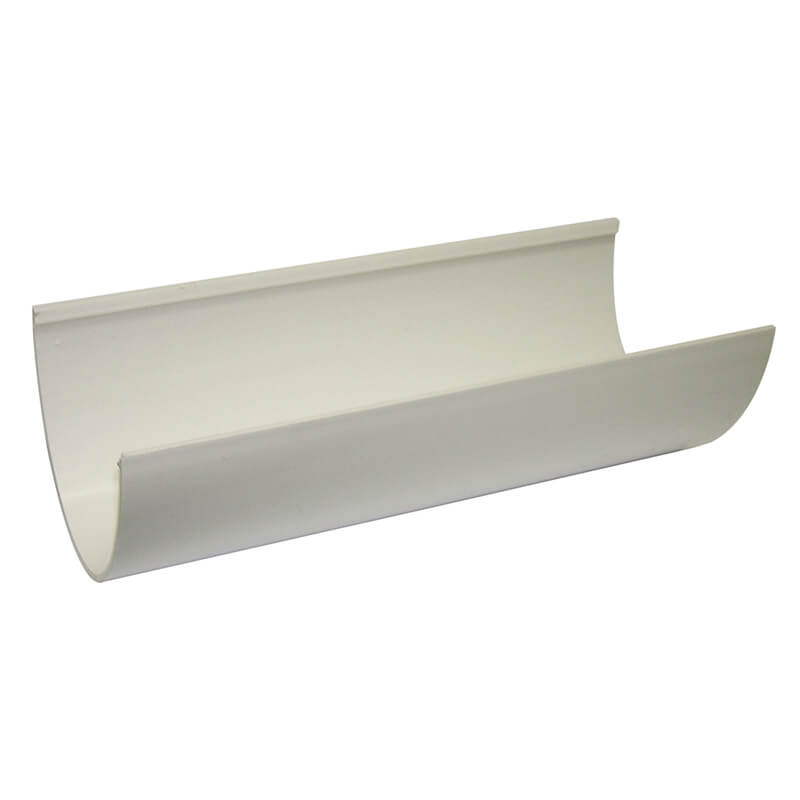FloPlast 115mm Deepflow Hi-Cap White Gutter 4m image