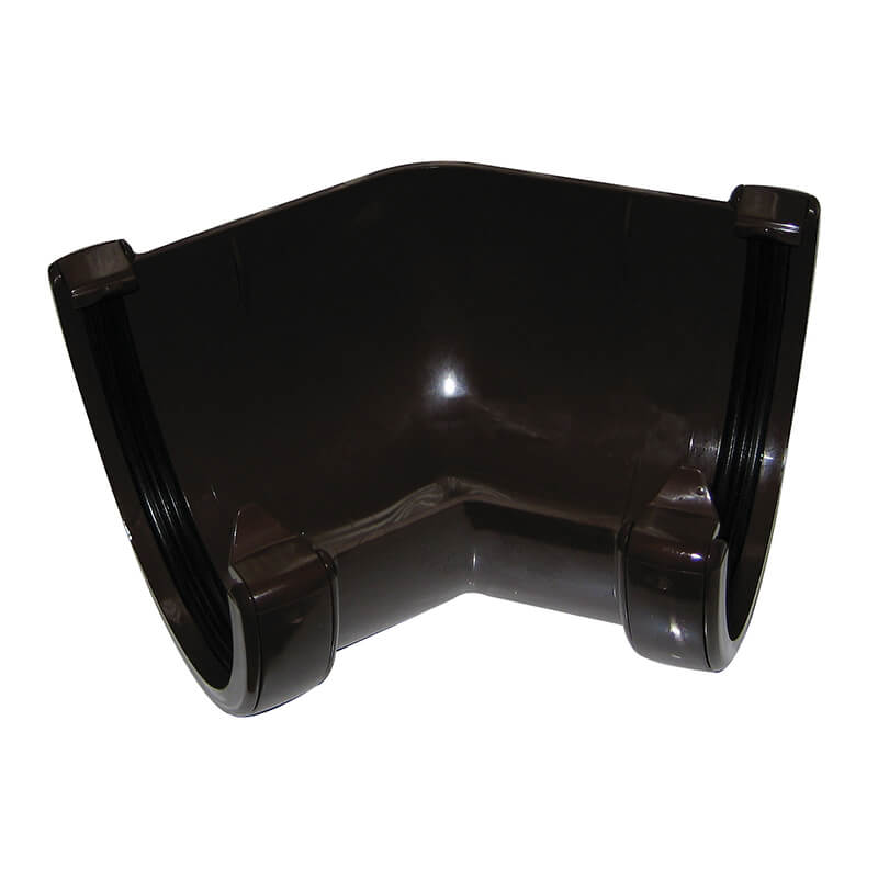 FloPlast 115mm Deepflow Hi-Cap Brown 135° Gutter Angle image