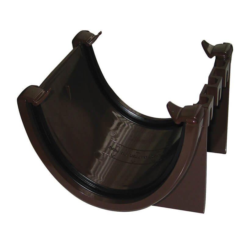 FloPlast 115mm Deepflow Hi-Cap Brown Union Bracket image