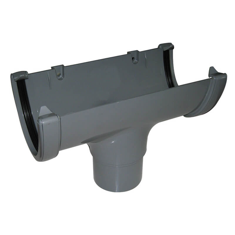 FloPlast 115mm Deepflow Hi-Cap Grey Running Outlet image