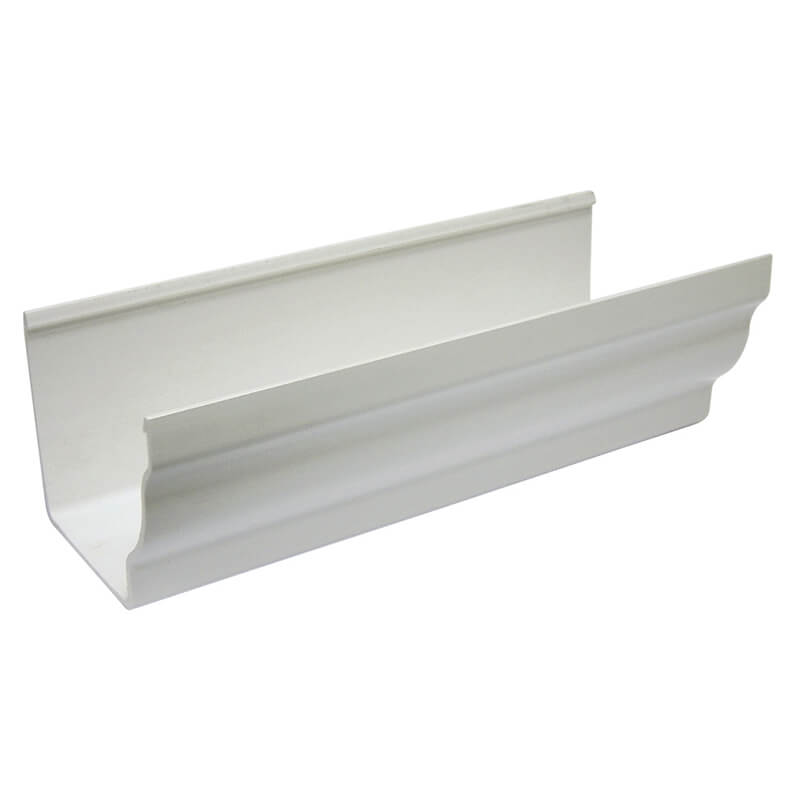 FloPlast 110mm White Ogee Gutter 4m image