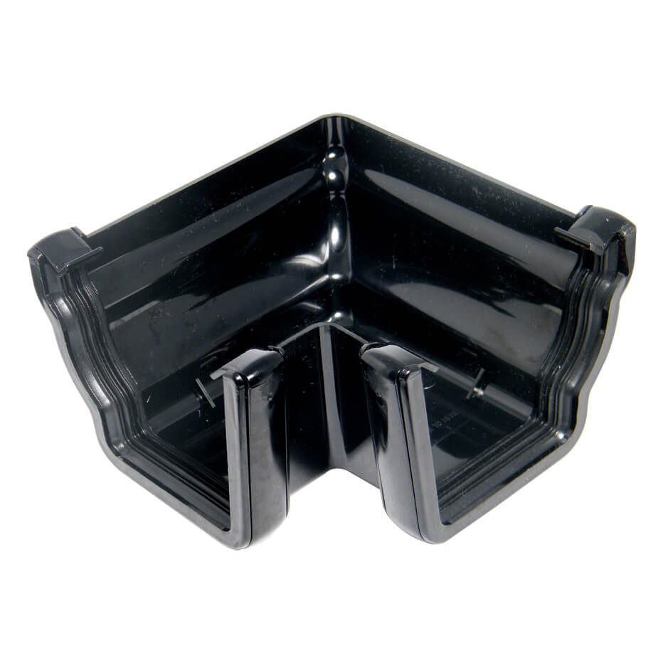 FloPlast Ogee Black 90° External Gutter Angle  image