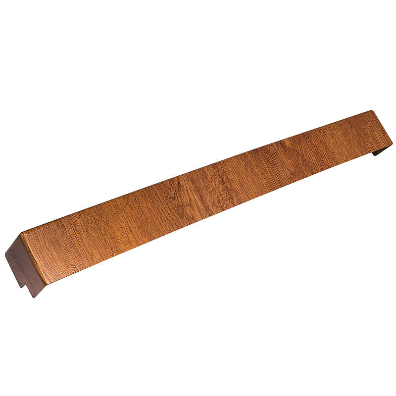 500mm x 42mm Light Oak Woodgrain Double Ended Corner image