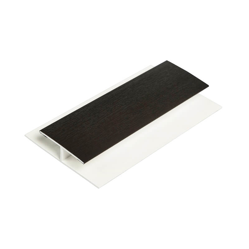 Black Ash Woodgrain Soffit Joint Trim 5m image