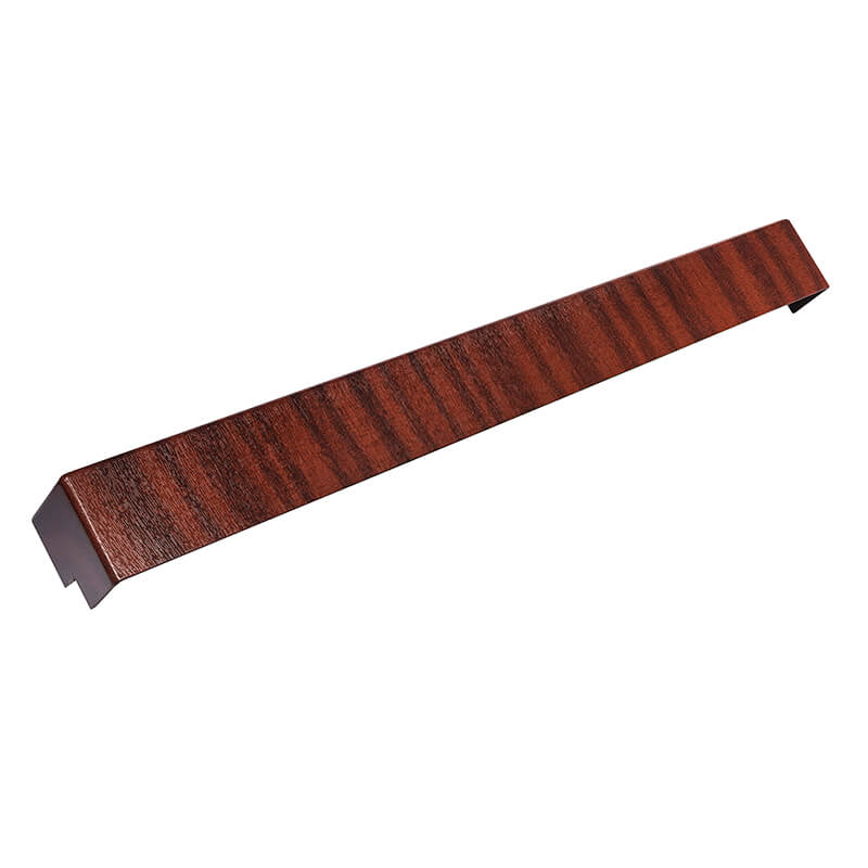 500mm x 42mm Mahogany Woodgrain Double Ended Corner  image