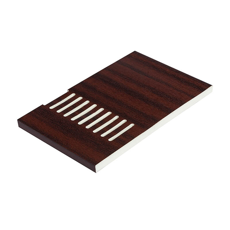 225mm x 9mm Mahogany Woodgrain Vented Soffit 5m image