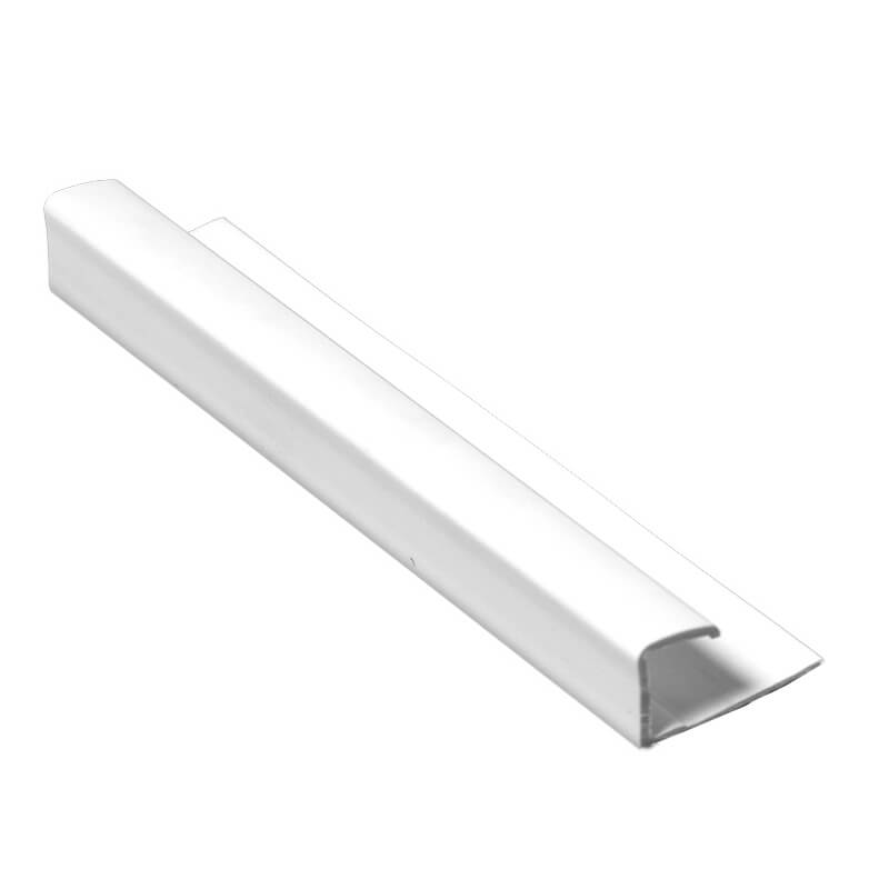 White 8-10mm Zest Wall Panel End Cap 2.6m image