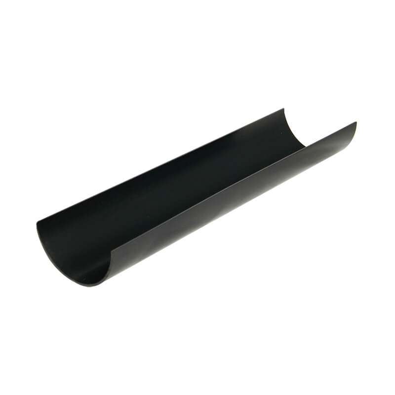 76mm Floplast Black Miniflo Gutter 2m image