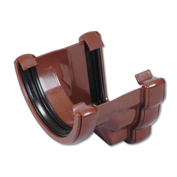 FloPlast Ogee Adaptor to Brown Half Round Left Hand  image