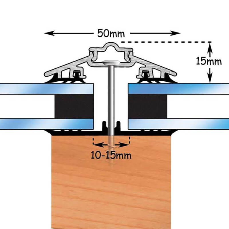 Capex 50mm Concealed Fix 4.8m Brown (RAL8040)  image