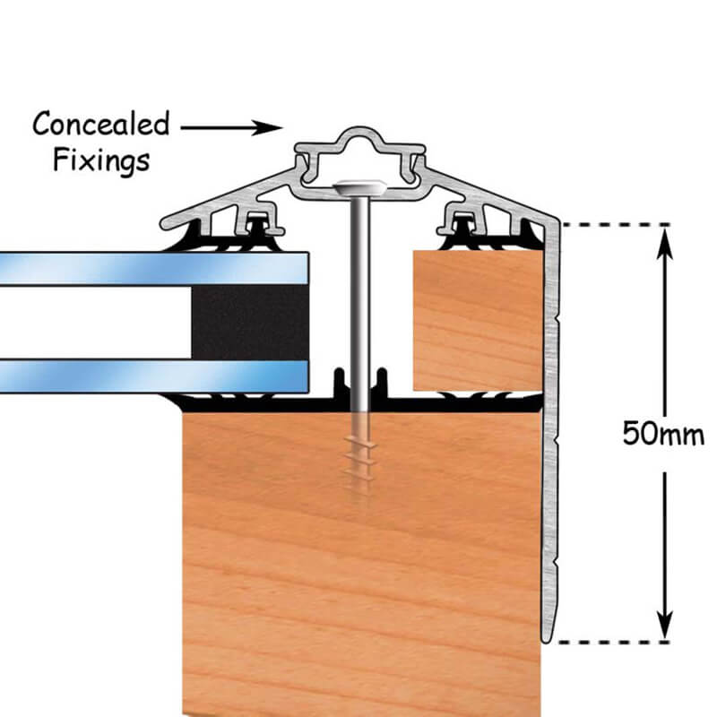 Capex 50mm Gable End Finishing Profile 6.0m Brown (RAL8040) image