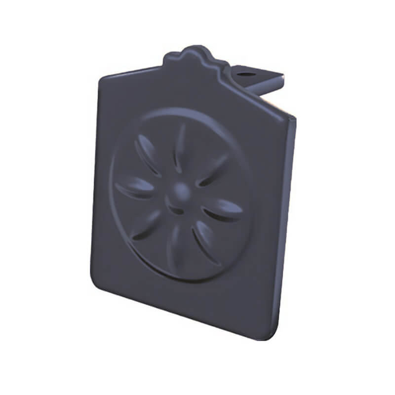 Capex 50mm Aluminium Grey Extended Endcap image